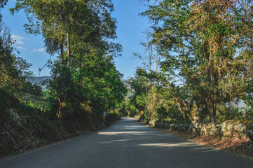 Naklejka premium highway in the mountains