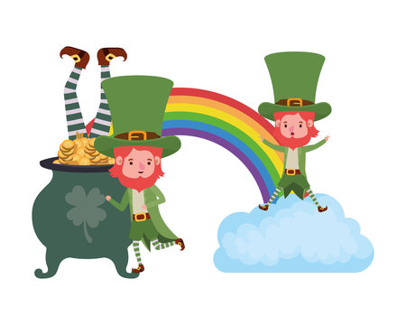 leprechauns with rainbow avatar character