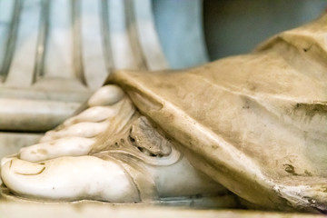 foot of statue