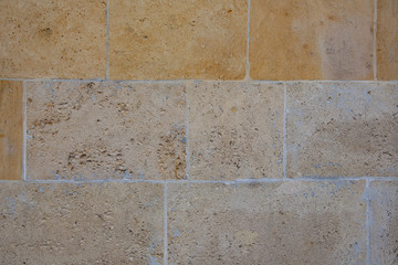 The texture and background of the wall of stone.