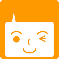 表情　顔　丸アイコン　ベクター　