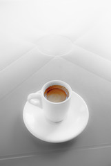coffee, cup, table, morning, enjoy, black and white,