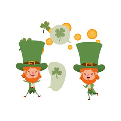 leprechauns with speech bubble avatar character