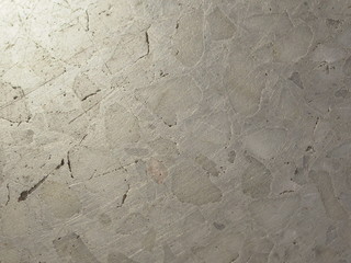 Scratches on the Terrazzo floor white color crack