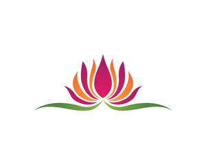 Beauty flower logo illustration