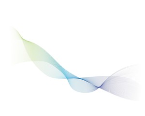 Colorful wave line illustration