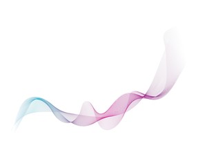 Colorful wave line illustration