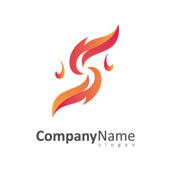 fire letter s logo