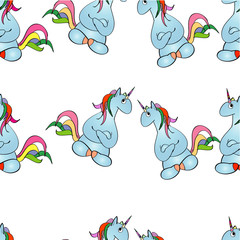 cute colorful unicorn Print