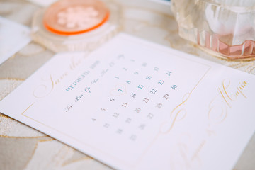 Fototapeta premium Letters and invitations to be sent for the wedding