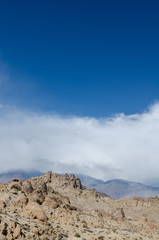 Alabama Hills Recreation Area in Lone Pine California features a rock shape heart