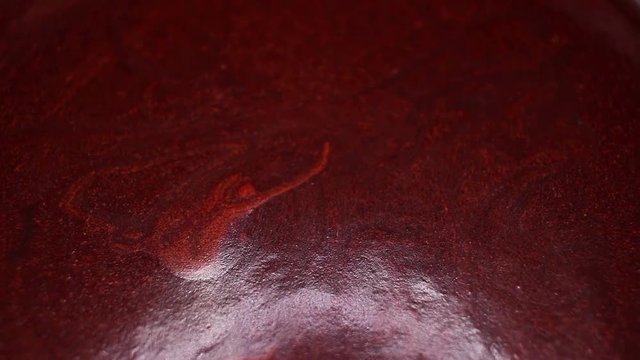 Chocolate choco creme food closeup texture pattern. Seamless looping video footage