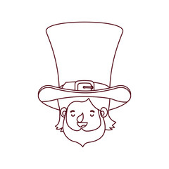 leprechaun head with hat avatar character