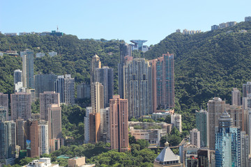 aerial view of the cityscape at IFC