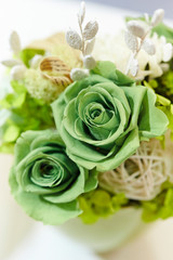 bouquet of white roses