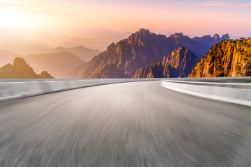 Highway Road and Beautiful Natural Landscape..