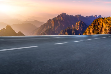 Highway Road and Beautiful Natural Landscape..