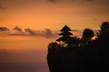 Uluwatu Sunset silhouette