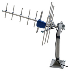 TV antenna isolated on white