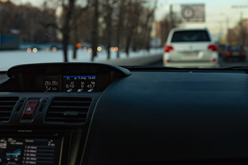 Car front panel