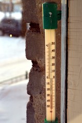 on the street minus 28 degrees.