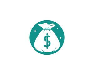 Money bag icon illustration isolated sign symbol. Money bag vector logo.