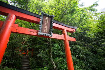 Hakone Gongen Shrine is a Japanese Shinto shrine on the shores of Lake Ashi in the town of Hakone...