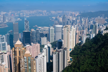香港 ビクトリアピーク 展望台からの景色