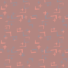 Tie Dye Japanese Geometric Autumn Seamless Pattern. Geo Wabi Sabi Bohemian Kimono Print. Scribble Cartoon Doodle Craft Texture. Boho Tie Dye Wash Batik. Scribble Craft Doodle Seamless Collage