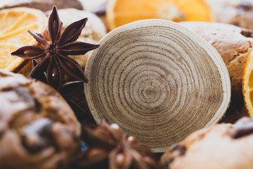 ナチュラルな木目のメッセージカード