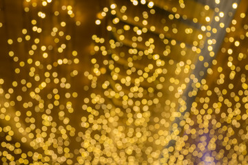 golden bokeh christmas tree