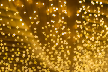 golden bokeh christmas tree