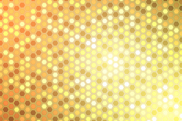 Abstract bright neon background. Technology hexagon illustration.