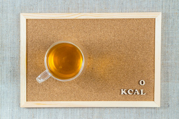 calorie foods green tea without sugar 0 kcal 100 grams diet