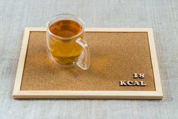 calorie foods green tea with sugar 18 kcal 100 grams diet