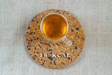 calorie foods green tea with sugar 18 kcal 100 grams diet