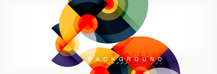 Abstract background circle design