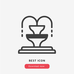 fountain icon vector
