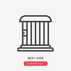 cage icon vector
