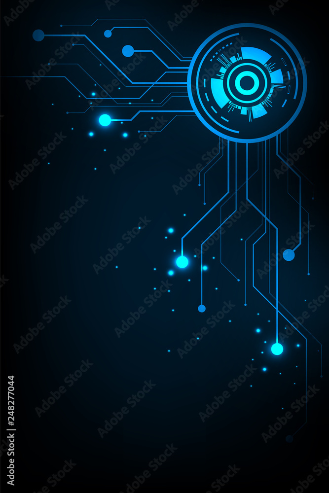 Aufkleber vector background technology in the concept of circuit.
