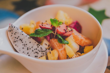 Früchte Schüssel Obstsalat