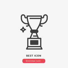 trophy icon vector