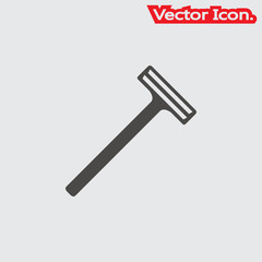razor icon isolated sign symbol and flat style for app, web and digital design. Vector illustration.