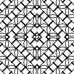Naklejka premium Design seamless monochrome grid pattern