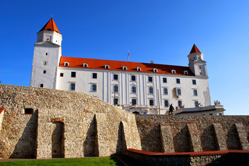 Fototapeta na wymiar The Bratislava Castle in Bratislava, Slovakia