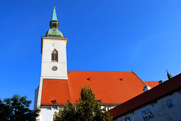 The St. Martin's Cathedral in Bratislava, Slovakia