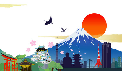 Symbol illustration of Japan