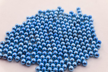 many blue balls used for an airgun