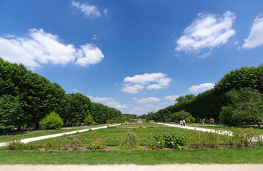 Jardin des plantes park in Paris city