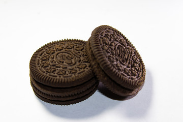 cookies on white background